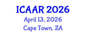 International Conference on Antibiotics and Antibiotic Resistance (ICAAR) April 13, 2026 - Cape Town, South Africa International Conference on Antibiotics and Antibiotic Resistance (ICAAR) April 13, 2026 - Cape Town, South Africa