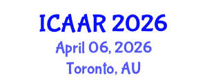 International Conference on Antibiotics and Antibiotic Resistance (ICAAR) April 06, 2026 - Toronto, Australia International Conference on Antibiotics and Antibiotic Resistance (ICAAR) April 06, 2026 - Toronto, Australia