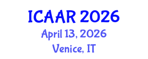 International Conference on Antibiotics and Antibiotic Resistance (ICAAR) April 13, 2026 - Venice, Italy International Conference on Antibiotics and Antibiotic Resistance (ICAAR) April 13, 2026 - Venice, Italy