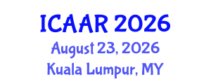 International Conference on Antibiotics and Antibiotic Resistance (ICAAR) August 23, 2026 - Kuala Lumpur, Malaysia International Conference on Antibiotics and Antibiotic Resistance (ICAAR) August 23, 2026 - Kuala Lumpur, Malaysia