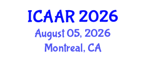 International Conference on Antibiotics and Antibiotic Resistance (ICAAR) August 05, 2026 - Montreal, Canada International Conference on Antibiotics and Antibiotic Resistance (ICAAR) August 05, 2026 - Montreal, Canada
