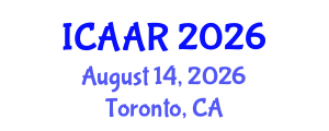 International Conference on Antibiotics and Antibiotic Resistance (ICAAR) August 14, 2026 - Toronto, Canada International Conference on Antibiotics and Antibiotic Resistance (ICAAR) August 14, 2026 - Toronto, Canada