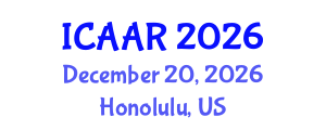 International Conference on Antibiotics and Antibiotic Resistance (ICAAR) December 20, 2026 - Honolulu, United States International Conference on Antibiotics and Antibiotic Resistance (ICAAR) December 20, 2026 - Honolulu, United States