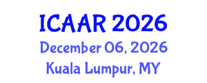 International Conference on Antibiotics and Antibiotic Resistance (ICAAR) December 06, 2026 - Kuala Lumpur, Malaysia International Conference on Antibiotics and Antibiotic Resistance (ICAAR) December 06, 2026 - Kuala Lumpur, Malaysia