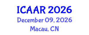 International Conference on Antibiotics and Antibiotic Resistance (ICAAR) December 09, 2026 - Macau, China International Conference on Antibiotics and Antibiotic Resistance (ICAAR) December 09, 2026 - Macau, China