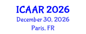 International Conference on Antibiotics and Antibiotic Resistance (ICAAR) December 30, 2026 - Paris, France International Conference on Antibiotics and Antibiotic Resistance (ICAAR) December 30, 2026 - Paris, France