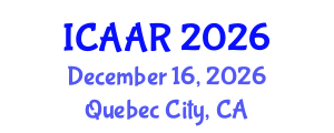International Conference on Antibiotics and Antibiotic Resistance (ICAAR) December 16, 2026 - Quebec City, Canada International Conference on Antibiotics and Antibiotic Resistance (ICAAR) December 16, 2026 - Quebec City, Canada