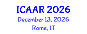 International Conference on Antibiotics and Antibiotic Resistance (ICAAR) December 13, 2026 - Rome, Italy International Conference on Antibiotics and Antibiotic Resistance (ICAAR) December 13, 2026 - Rome, Italy