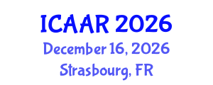 International Conference on Antibiotics and Antibiotic Resistance (ICAAR) December 16, 2026 - Strasbourg, France International Conference on Antibiotics and Antibiotic Resistance (ICAAR) December 16, 2026 - Strasbourg, France