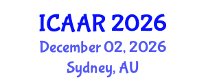 International Conference on Antibiotics and Antibiotic Resistance (ICAAR) December 02, 2026 - Sydney, Australia International Conference on Antibiotics and Antibiotic Resistance (ICAAR) December 02, 2026 - Sydney, Australia