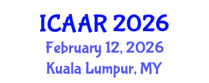 International Conference on Antibiotics and Antibiotic Resistance (ICAAR) February 12, 2026 - Kuala Lumpur, Malaysia International Conference on Antibiotics and Antibiotic Resistance (ICAAR) February 12, 2026 - Kuala Lumpur, Malaysia