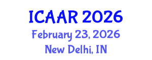 International Conference on Antibiotics and Antibiotic Resistance (ICAAR) February 23, 2026 - New Delhi, India International Conference on Antibiotics and Antibiotic Resistance (ICAAR) February 23, 2026 - New Delhi, India