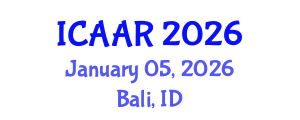 International Conference on Antibiotics and Antibiotic Resistance (ICAAR) January 05, 2026 - Bali, Indonesia International Conference on Antibiotics and Antibiotic Resistance (ICAAR) January 05, 2026 - Bali, Indonesia
