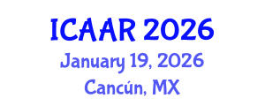 International Conference on Antibiotics and Antibiotic Resistance (ICAAR) January 19, 2026 - Cancún, Mexico International Conference on Antibiotics and Antibiotic Resistance (ICAAR) January 19, 2026 - Cancún, Mexico