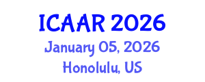 International Conference on Antibiotics and Antibiotic Resistance (ICAAR) January 05, 2026 - Honolulu, United States International Conference on Antibiotics and Antibiotic Resistance (ICAAR) January 05, 2026 - Honolulu, United States