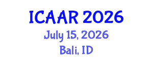 International Conference on Antibiotics and Antibiotic Resistance (ICAAR) July 15, 2026 - Bali, Indonesia International Conference on Antibiotics and Antibiotic Resistance (ICAAR) July 15, 2026 - Bali, Indonesia