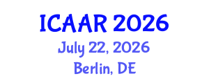 International Conference on Antibiotics and Antibiotic Resistance (ICAAR) July 22, 2026 - Berlin, Germany International Conference on Antibiotics and Antibiotic Resistance (ICAAR) July 22, 2026 - Berlin, Germany