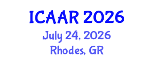 International Conference on Antibiotics and Antibiotic Resistance (ICAAR) July 24, 2026 - Rhodes, Greece International Conference on Antibiotics and Antibiotic Resistance (ICAAR) July 24, 2026 - Rhodes, Greece