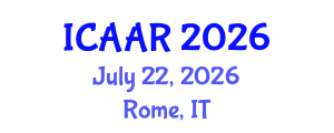 International Conference on Antibiotics and Antibiotic Resistance (ICAAR) July 22, 2026 - Rome, Italy International Conference on Antibiotics and Antibiotic Resistance (ICAAR) July 22, 2026 - Rome, Italy