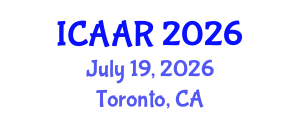 International Conference on Antibiotics and Antibiotic Resistance (ICAAR) July 19, 2026 - Toronto, Canada International Conference on Antibiotics and Antibiotic Resistance (ICAAR) July 19, 2026 - Toronto, Canada