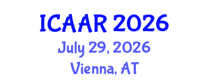 International Conference on Antibiotics and Antibiotic Resistance (ICAAR) July 29, 2026 - Vienna, Austria International Conference on Antibiotics and Antibiotic Resistance (ICAAR) July 29, 2026 - Vienna, Austria