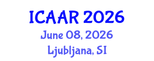 International Conference on Antibiotics and Antibiotic Resistance (ICAAR) June 08, 2026 - Ljubljana, Slovenia International Conference on Antibiotics and Antibiotic Resistance (ICAAR) June 08, 2026 - Ljubljana, Slovenia