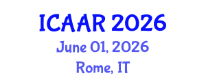 International Conference on Antibiotics and Antibiotic Resistance (ICAAR) June 01, 2026 - Rome, Italy International Conference on Antibiotics and Antibiotic Resistance (ICAAR) June 01, 2026 - Rome, Italy