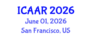 International Conference on Antibiotics and Antibiotic Resistance (ICAAR) June 01, 2026 - San Francisco, United States International Conference on Antibiotics and Antibiotic Resistance (ICAAR) June 01, 2026 - San Francisco, United States
