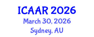 International Conference on Antibiotics and Antibiotic Resistance (ICAAR) March 30, 2026 - Sydney, Australia International Conference on Antibiotics and Antibiotic Resistance (ICAAR) March 30, 2026 - Sydney, Australia