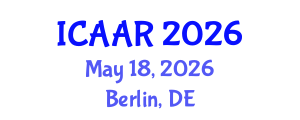 International Conference on Antibiotics and Antibiotic Resistance (ICAAR) May 18, 2026 - Berlin, Germany International Conference on Antibiotics and Antibiotic Resistance (ICAAR) May 18, 2026 - Berlin, Germany