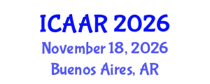 International Conference on Antibiotics and Antibiotic Resistance (ICAAR) November 18, 2026 - Buenos Aires, Argentina International Conference on Antibiotics and Antibiotic Resistance (ICAAR) November 18, 2026 - Buenos Aires, Argentina