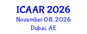 International Conference on Antibiotics and Antibiotic Resistance (ICAAR) November 08, 2026 - Dubai, United Arab Emirates International Conference on Antibiotics and Antibiotic Resistance (ICAAR) November 08, 2026 - Dubai, United Arab Emirates