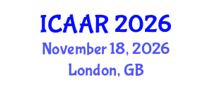 International Conference on Antibiotics and Antibiotic Resistance (ICAAR) November 18, 2026 - London, United Kingdom International Conference on Antibiotics and Antibiotic Resistance (ICAAR) November 18, 2026 - London, United Kingdom