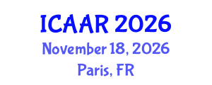 International Conference on Antibiotics and Antibiotic Resistance (ICAAR) November 18, 2026 - Paris, France International Conference on Antibiotics and Antibiotic Resistance (ICAAR) November 18, 2026 - Paris, France