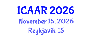 International Conference on Antibiotics and Antibiotic Resistance (ICAAR) November 15, 2026 - Reykjavik, Iceland International Conference on Antibiotics and Antibiotic Resistance (ICAAR) November 15, 2026 - Reykjavik, Iceland