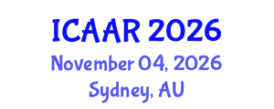 International Conference on Antibiotics and Antibiotic Resistance (ICAAR) November 04, 2026 - Sydney, Australia International Conference on Antibiotics and Antibiotic Resistance (ICAAR) November 04, 2026 - Sydney, Australia