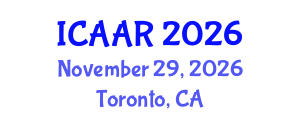 International Conference on Antibiotics and Antibiotic Resistance (ICAAR) November 29, 2026 - Toronto, Canada International Conference on Antibiotics and Antibiotic Resistance (ICAAR) November 29, 2026 - Toronto, Canada