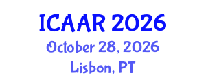 International Conference on Antibiotics and Antibiotic Resistance (ICAAR) October 28, 2026 - Lisbon, Portugal International Conference on Antibiotics and Antibiotic Resistance (ICAAR) October 28, 2026 - Lisbon, Portugal