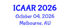 International Conference on Antibiotics and Antibiotic Resistance (ICAAR) October 04, 2026 - Melbourne, Australia International Conference on Antibiotics and Antibiotic Resistance (ICAAR) October 04, 2026 - Melbourne, Australia