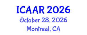 International Conference on Antibiotics and Antibiotic Resistance (ICAAR) October 28, 2026 - Montreal, Canada International Conference on Antibiotics and Antibiotic Resistance (ICAAR) October 28, 2026 - Montreal, Canada