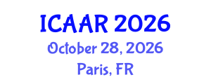International Conference on Antibiotics and Antibiotic Resistance (ICAAR) October 28, 2026 - Paris, France International Conference on Antibiotics and Antibiotic Resistance (ICAAR) October 28, 2026 - Paris, France