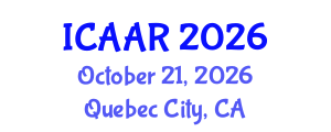 International Conference on Antibiotics and Antibiotic Resistance (ICAAR) October 21, 2026 - Quebec City, Canada International Conference on Antibiotics and Antibiotic Resistance (ICAAR) October 21, 2026 - Quebec City, Canada