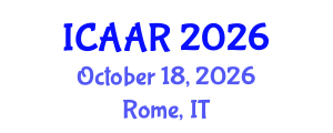 International Conference on Antibiotics and Antibiotic Resistance (ICAAR) October 18, 2026 - Rome, Italy International Conference on Antibiotics and Antibiotic Resistance (ICAAR) October 18, 2026 - Rome, Italy