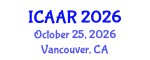 International Conference on Antibiotics and Antibiotic Resistance (ICAAR) October 25, 2026 - Vancouver, Canada International Conference on Antibiotics and Antibiotic Resistance (ICAAR) October 25, 2026 - Vancouver, Canada