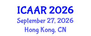 International Conference on Antibiotics and Antibiotic Resistance (ICAAR) September 27, 2026 - Hong Kong, China International Conference on Antibiotics and Antibiotic Resistance (ICAAR) September 27, 2026 - Hong Kong, China