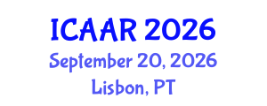 International Conference on Antibiotics and Antibiotic Resistance (ICAAR) September 20, 2026 - Lisbon, Portugal International Conference on Antibiotics and Antibiotic Resistance (ICAAR) September 20, 2026 - Lisbon, Portugal