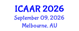 International Conference on Antibiotics and Antibiotic Resistance (ICAAR) September 09, 2026 - Melbourne, Australia International Conference on Antibiotics and Antibiotic Resistance (ICAAR) September 09, 2026 - Melbourne, Australia