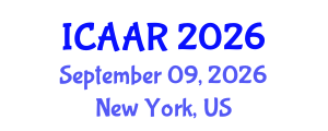 International Conference on Antibiotics and Antibiotic Resistance (ICAAR) September 09, 2026 - New York, United States International Conference on Antibiotics and Antibiotic Resistance (ICAAR) September 09, 2026 - New York, United States