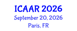 International Conference on Antibiotics and Antibiotic Resistance (ICAAR) September 20, 2026 - Paris, France International Conference on Antibiotics and Antibiotic Resistance (ICAAR) September 20, 2026 - Paris, France