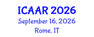 International Conference on Antibiotics and Antibiotic Resistance (ICAAR) September 16, 2026 - Rome, Italy International Conference on Antibiotics and Antibiotic Resistance (ICAAR) September 16, 2026 - Rome, Italy